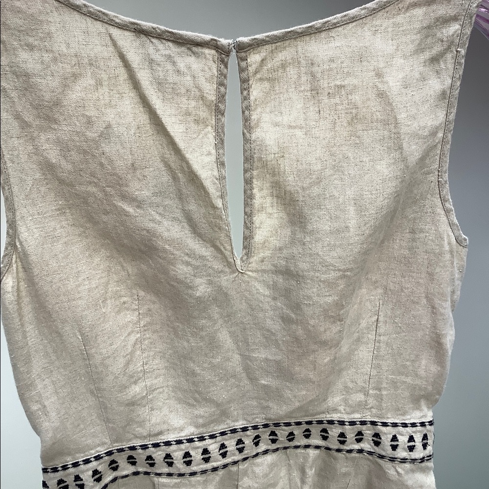 Embroidered Linen Romper - Picture 7 of 7